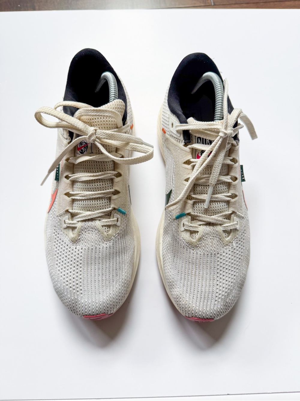 Nike Air Zoom Pegasus 40 Premium Running Shoes - Sail/Multicolor W7.5 - Picture 2 of 8